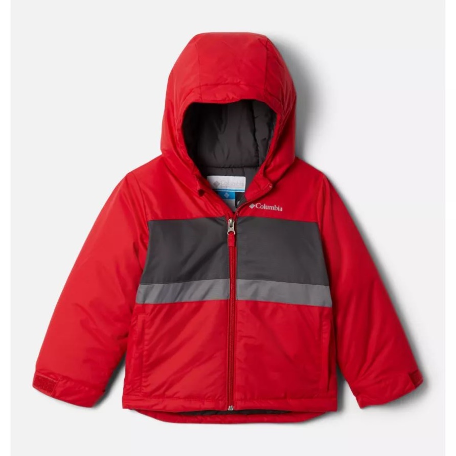 Columbia Mountain Red/Shark/City Grey Valley Runner-Jacke Für Kleinkinder