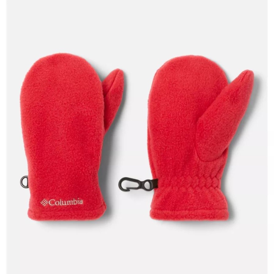 Columbia Mountain Red Fast Trek Fleecefäustlinge Für Kleinkinder