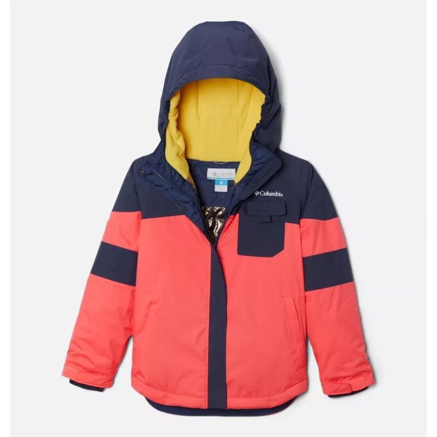 Columbia Neon Sunrise/Nocturnal Mighty Mogulii Wasserdichte Skijacke Für Mädchen