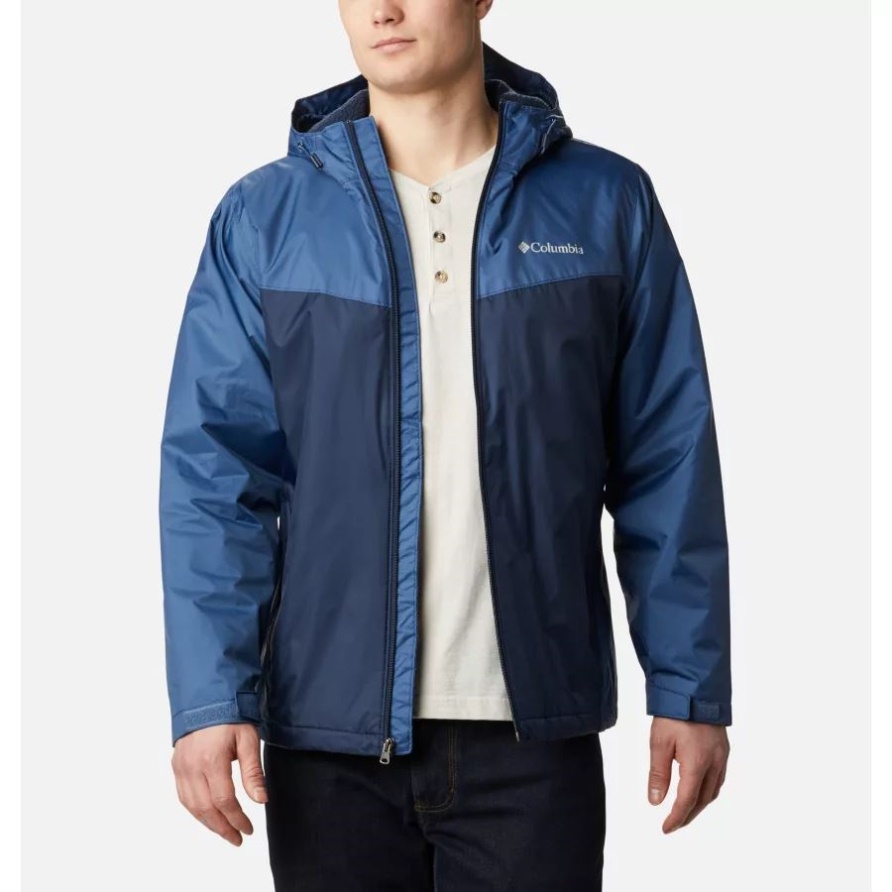 Columbia Night Tide/Collegiate Navy Herrenjacke Mit Glennaker-Sherpa-Futter