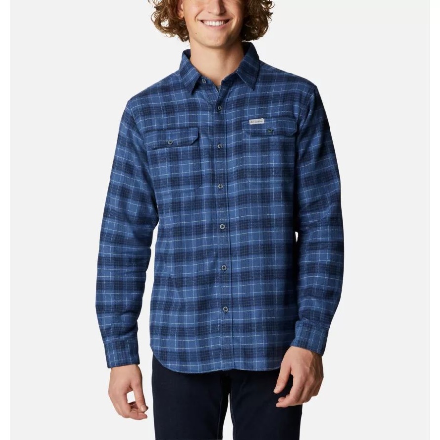 Columbia Night Tide Tartan Check Herren Flare Gunutility Hemd