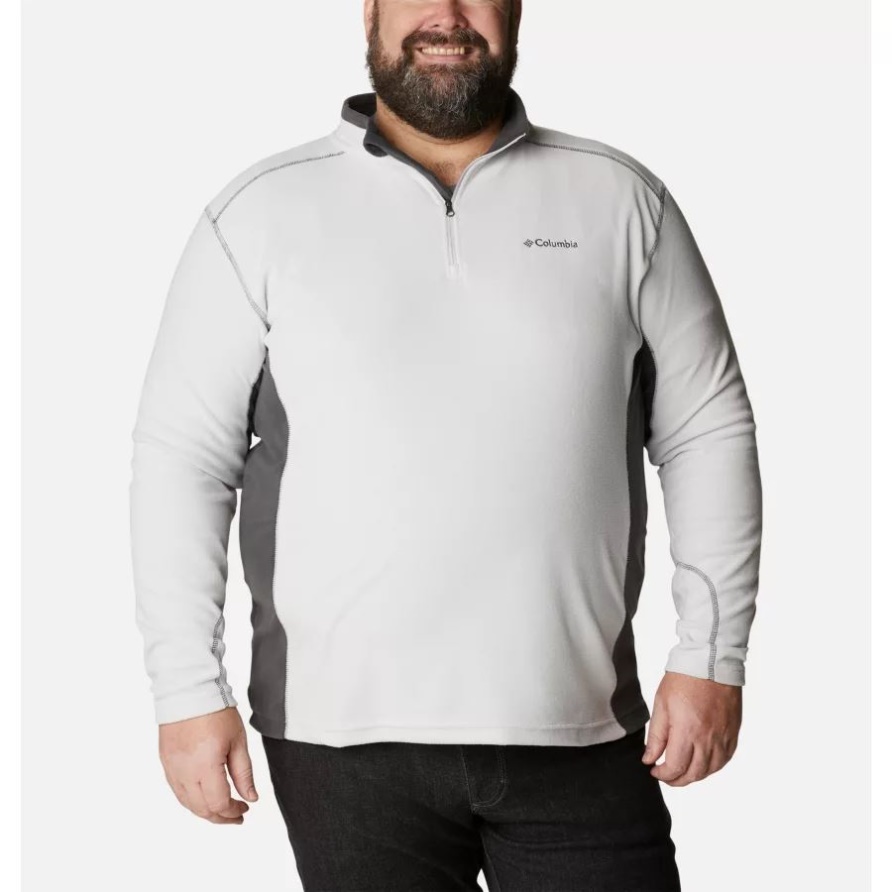 Columbia Nimbus Grey/Shark Klamath Range II Fleecepullover Mit Halbem Reißverschluss Für Herren, Groß
