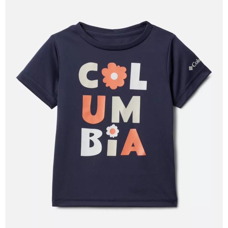 Columbia Nächtliche Blumige Art Mädchen Kleinkind Mirror Creek Kurzarm-Grafik-T-Shirt