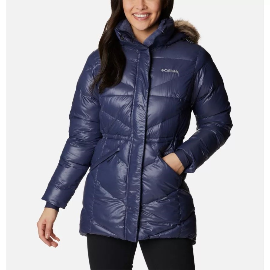 Columbia Nocturnal Gunmetal Damen-Peak-to-Park-Jacke Mit Mittlerer Isolierung