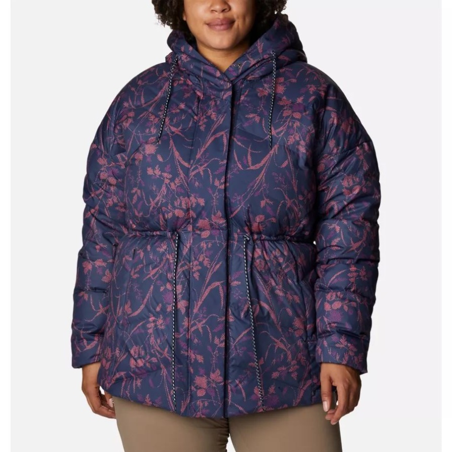 Columbia Nächtliche Herringtons Druck Damen Icy Heights Ii Neuheit Daunenjacke Plus Größe