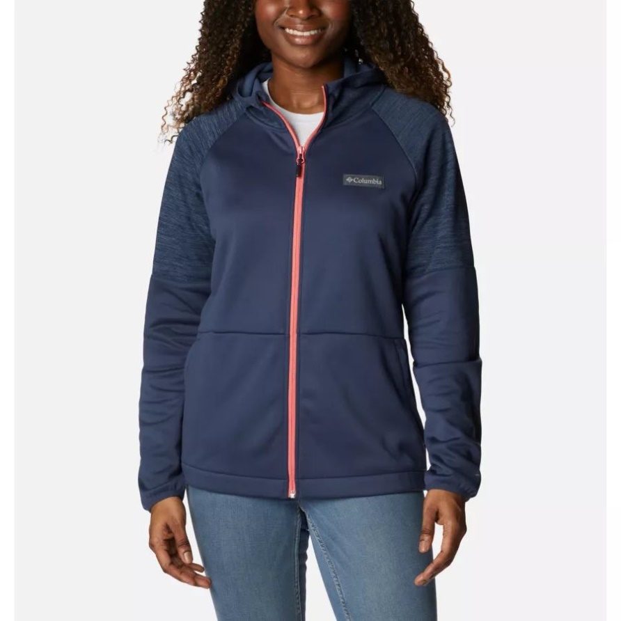 Columbia Nächtlicher/nächtlicher Heather Windgates-Hoodie Mit Durchgehendem Reißverschluss Für Damen