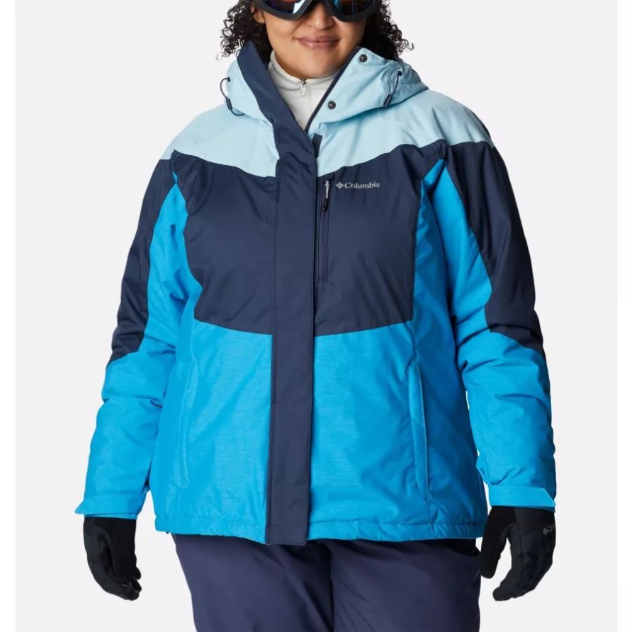 Columbia Nocturnal/spring Blue Hthr/blue Chill Rosie Run Isolierte Jacke Für Damen In Großen Größen
