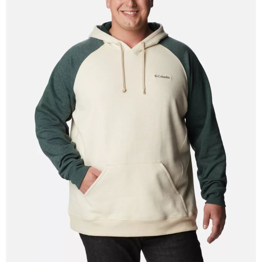Columbia Oatmeal Heather/Fichte Heather Hart Mountain II Hoodie Für Herren Groß
