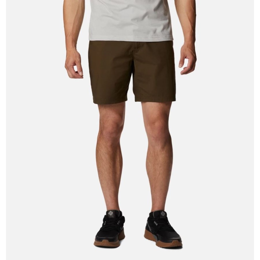 Columbia Olivgrüne Cobble Creek 5-Pocket-Shorts Für Herren