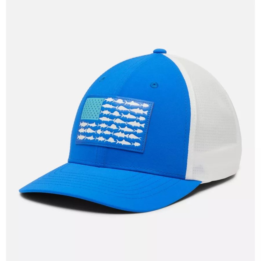 Columbia Pfg Fischflagge Signatur 110 Blauer Ara/atoll Mit Hoher Krone
