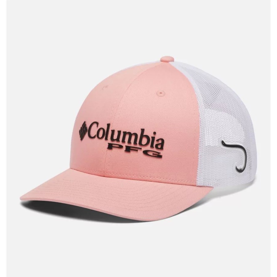 Columbia Pfg Logo Mesh Snapback Mitte Krone Sorbet/schwarz/haken