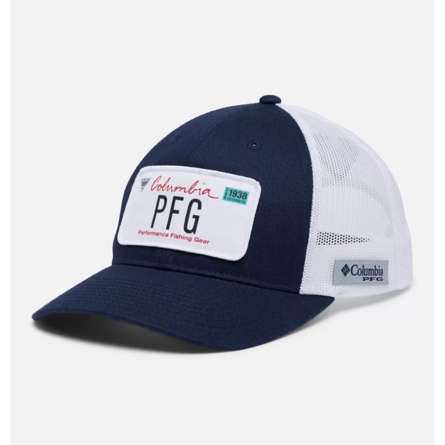 Columbia Pfg Trucker Patch Snapback College Navy/Kalifornien Nummernschild