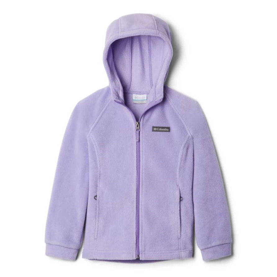 Columbia Benton Springs II Kapuzenfleecejacke Für Mädchen Mit Paisleymuster In Lila