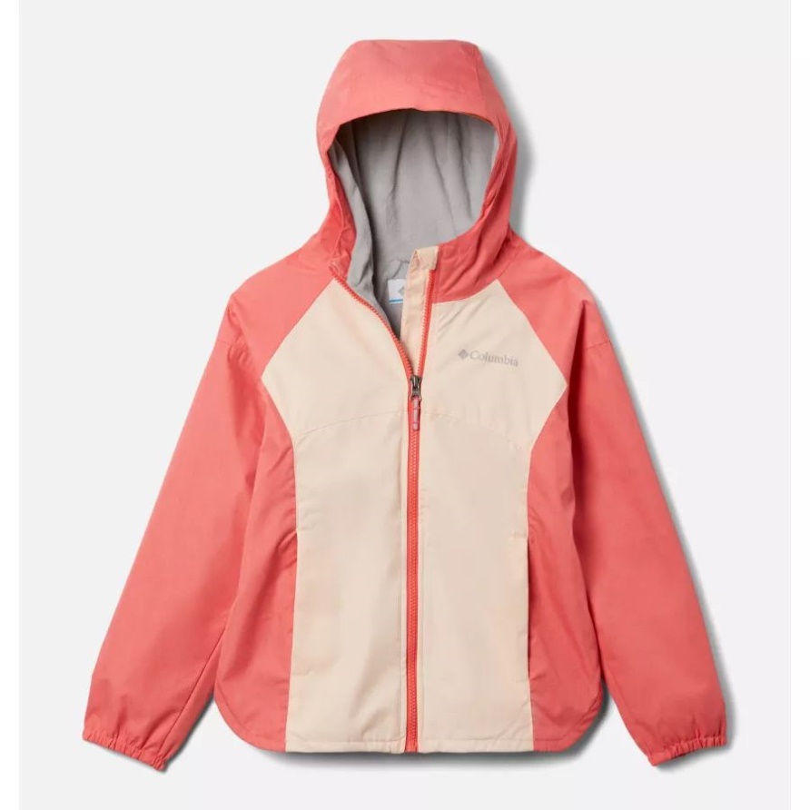 Columbia Pfirsichblüte/Rosa Endlos-Explorer-Jacke Für Mädchen
