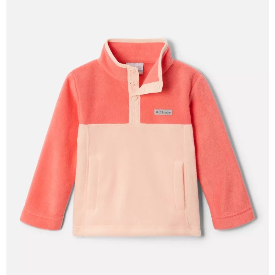 Columbia Pfirsichblüte/blush Pink Kleinkind Steens Mtn Vierteldruck-fleecepullover