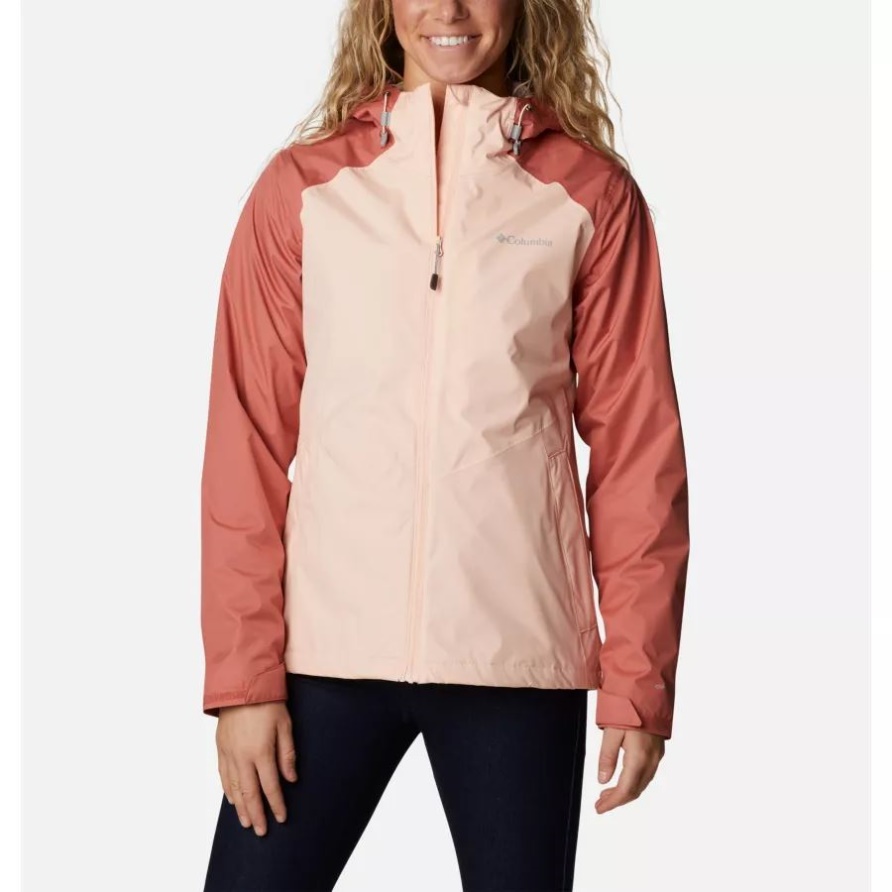 Columbia Pfirsichblüte/Dark Coral Inner Limits II Wasserdichte Jacke Für Damen