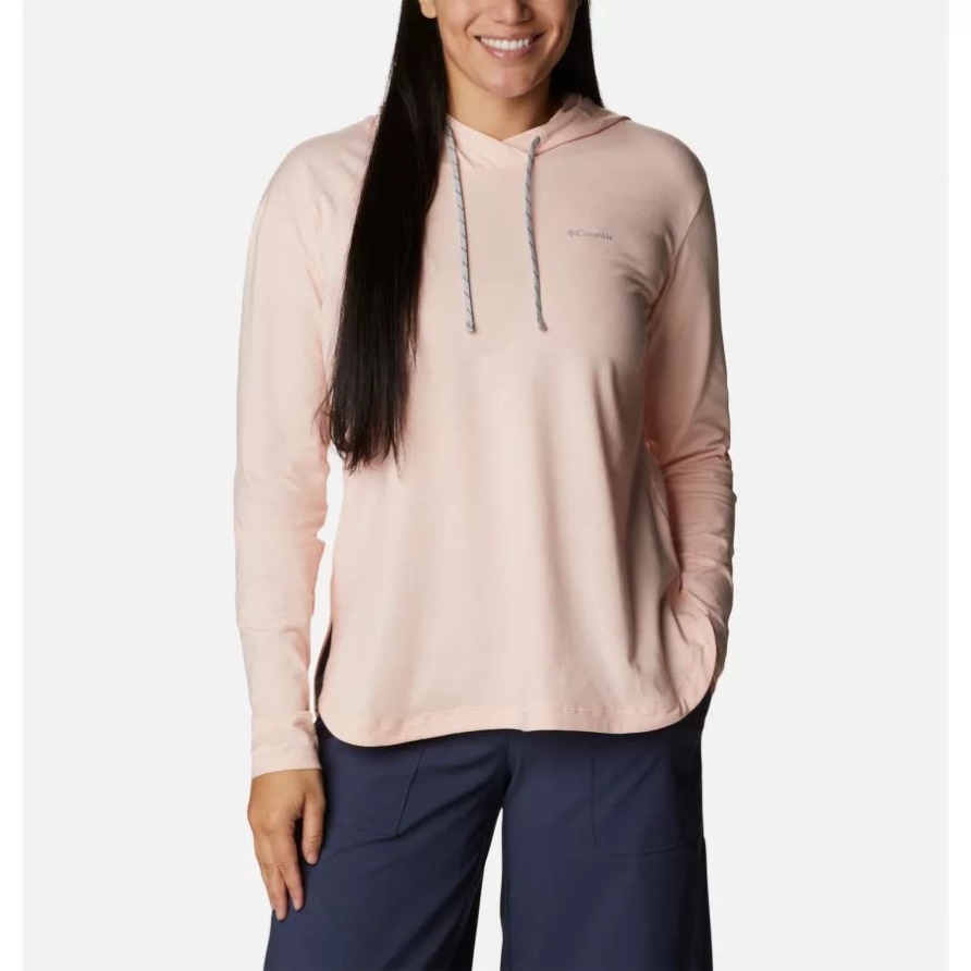 Columbia Pfirsichblüte Heather Sun Trek Kapuzenpullover Für Damen