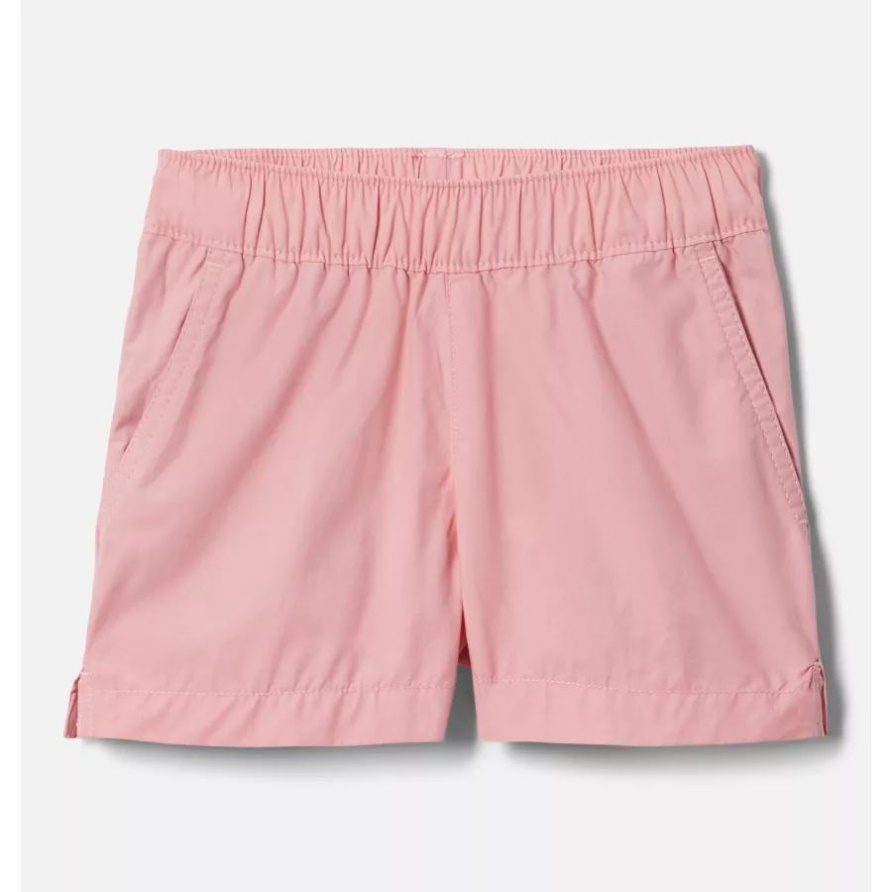 Columbia Pink Orchid Shorts Für Kleinkinder Mit Ausgewaschener Farbe