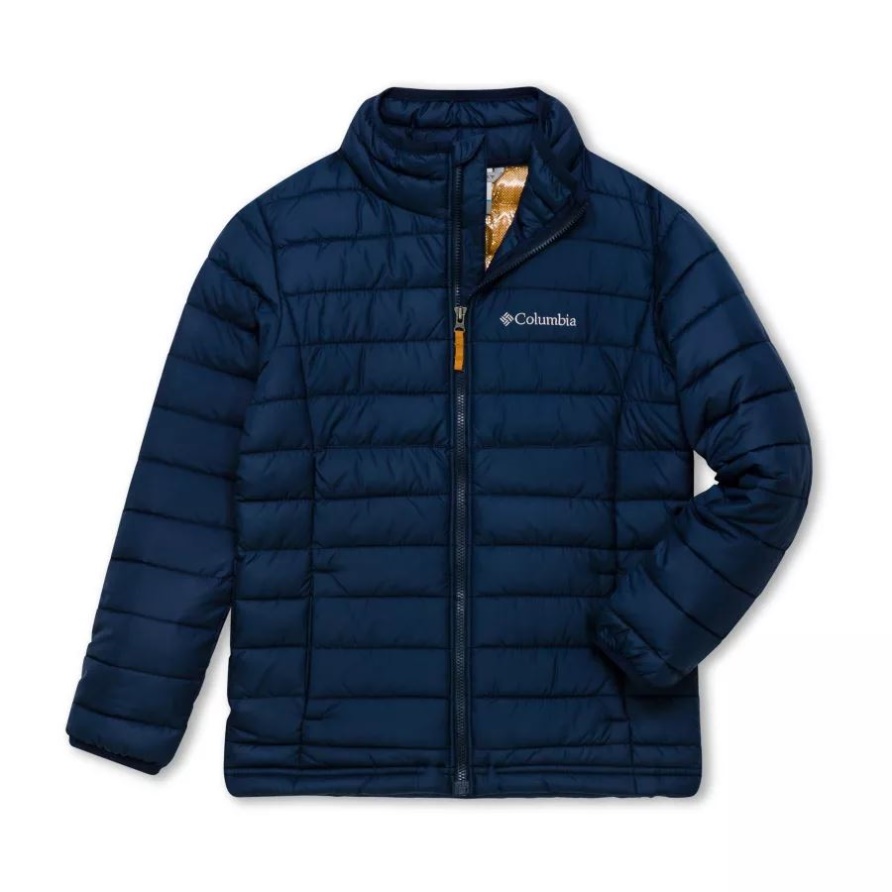 Columbia Powder Lite Isolierte Jacke Für Jungen Collegiate Navy