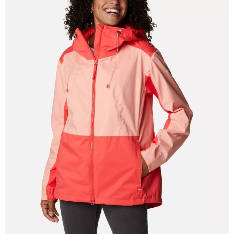 Columbia Red Hibiscus/Coral Reef Damen Sunrise Ridge Jacke