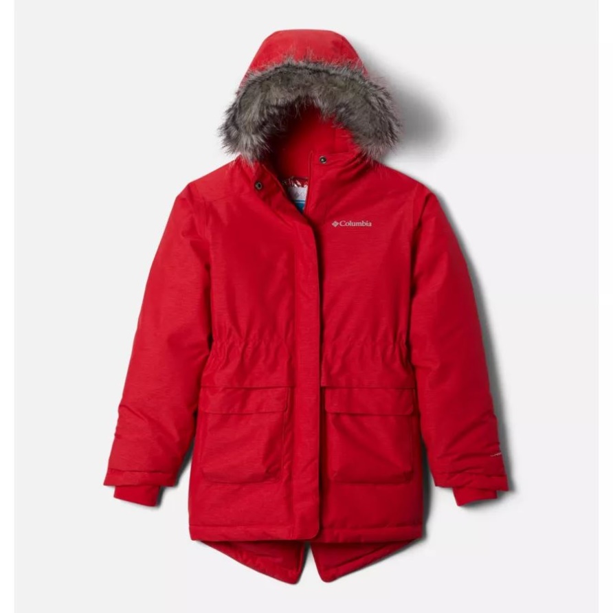 Columbia Red Lily Heather Nordic Strider Jacke Für Mädchen