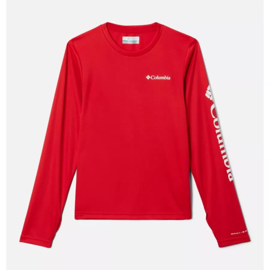 Columbia Red Lily Kinder Fork Stream Langarmshirt