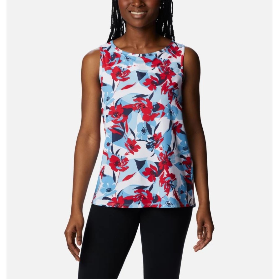Columbia Red Lily/Pop Flora Damen Chill River Tank