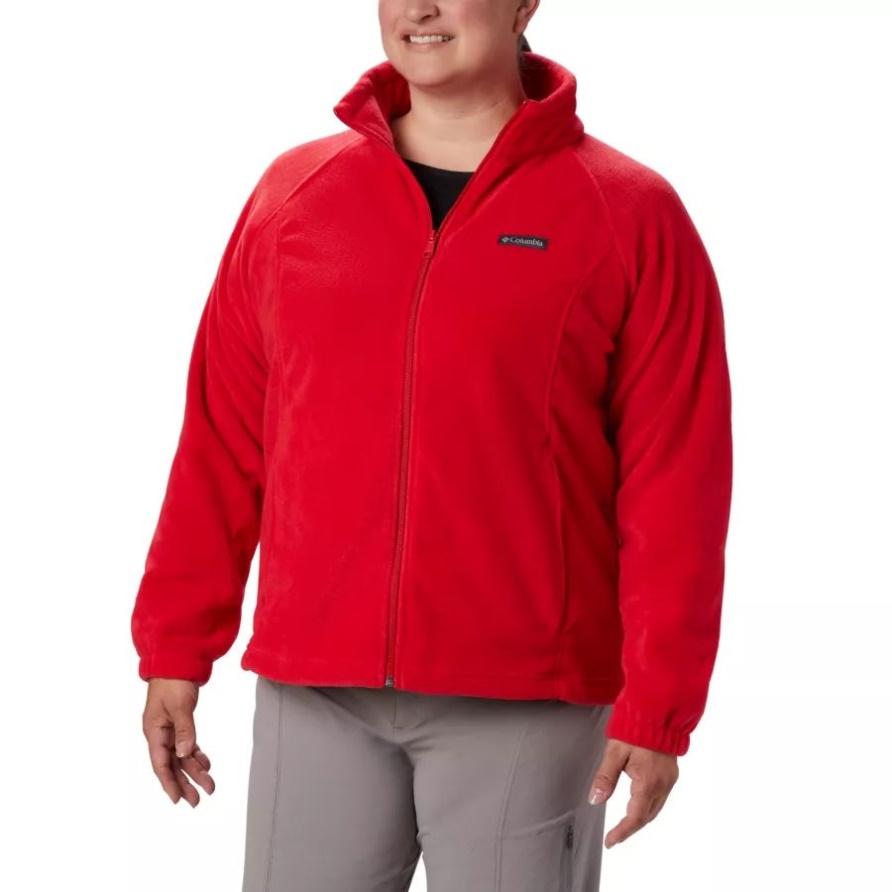 Columbia Red Lily Damen-Benton-Federn Mit Durchgehendem Reißverschluss Plus Größe