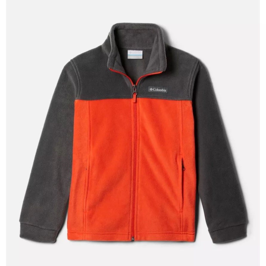 Columbia Red Quartz/Shark Steens Mountain II Fleecejacke Für Jungen