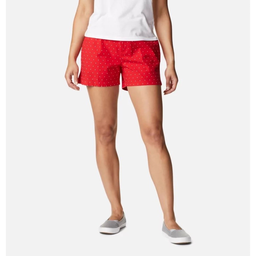 Columbia Red Spark Swiss Dot Damen Pfg Bonehead Stretch Shorts