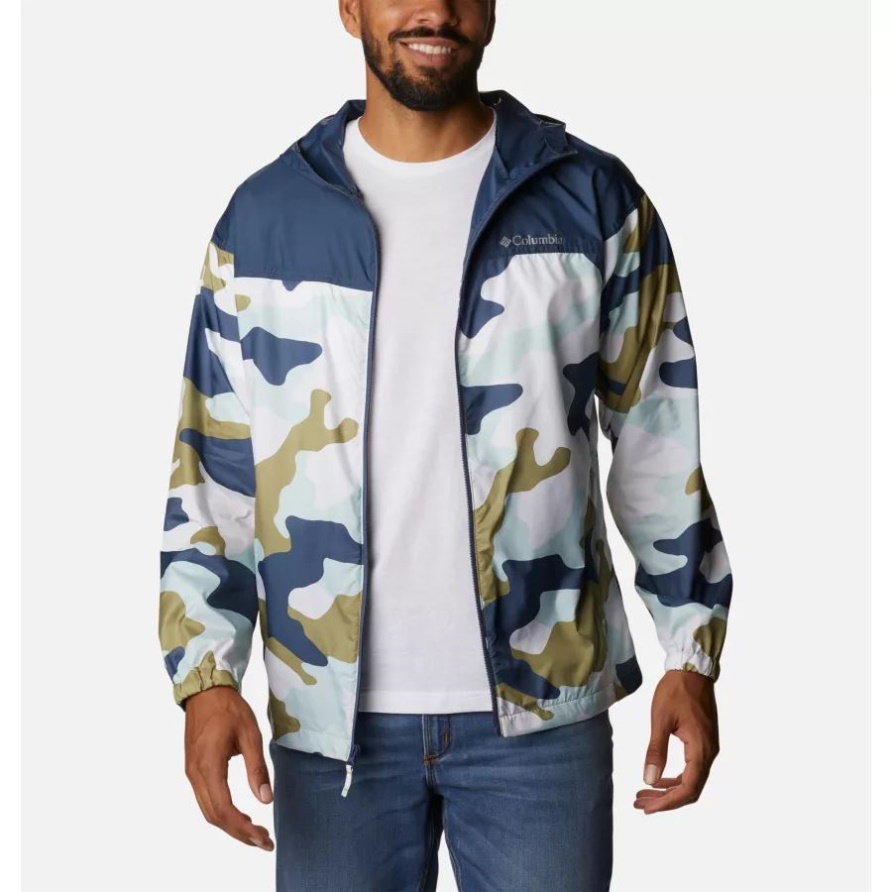 Columbia Savory Mod Camo Print Herren Windjacke Flash Challenger Neuheit