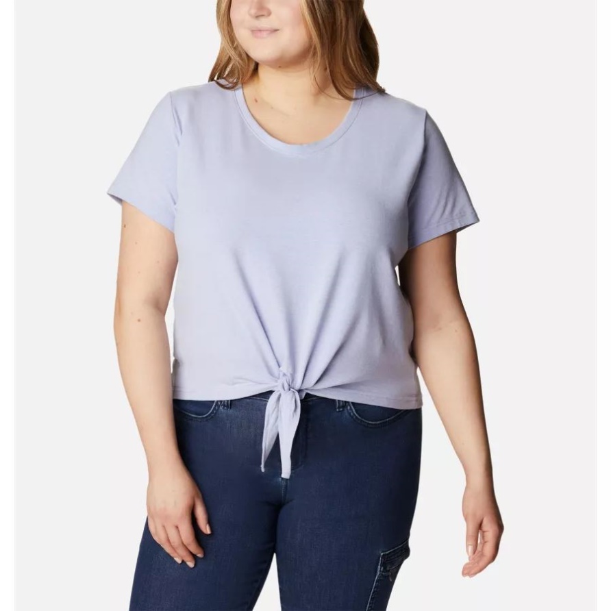 Columbia Serenity Heather Columbia Trek Kurzarmshirt Für Damen In Übergröße