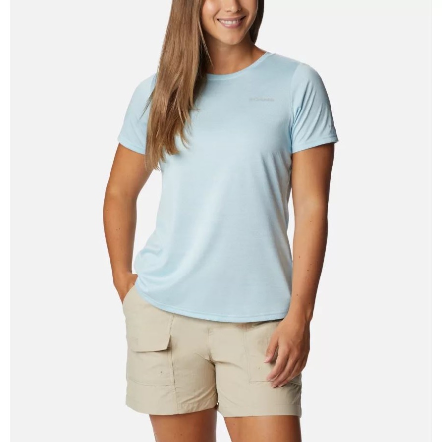 Columbia Spring Blue Heather Damen Alpine Chill Zero Kurzarmshirt