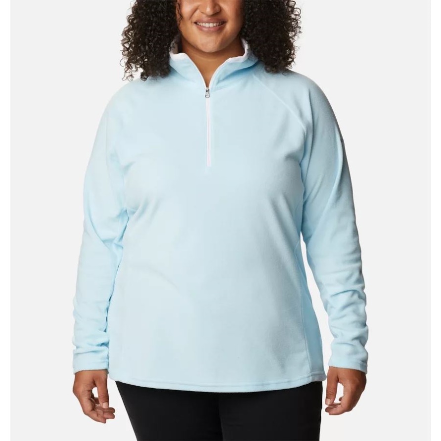 Columbia Spring Blau/weiß Damen Glacial Iv 1/2 Zip Plus Size