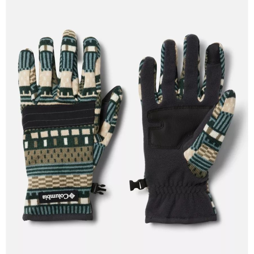 Columbia Spruce Heather Après Stripe Herren Pullover Wetter Fleece Handschuhe