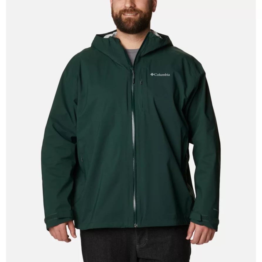 Columbia Spruce Ampli-Dry Wasserdichte Shell-Wanderjacke Für Herren In Erweiterter Größe