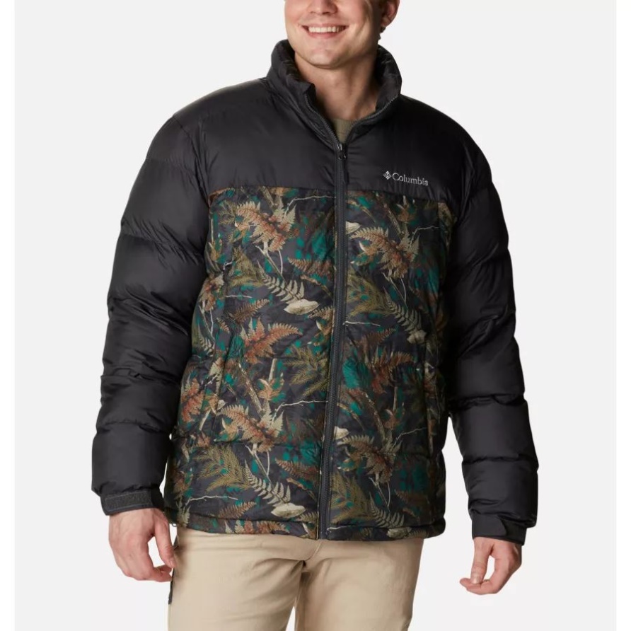 Columbia Spruce North Woods Print/Shark Pike Lake Isolierjacke Für Herren