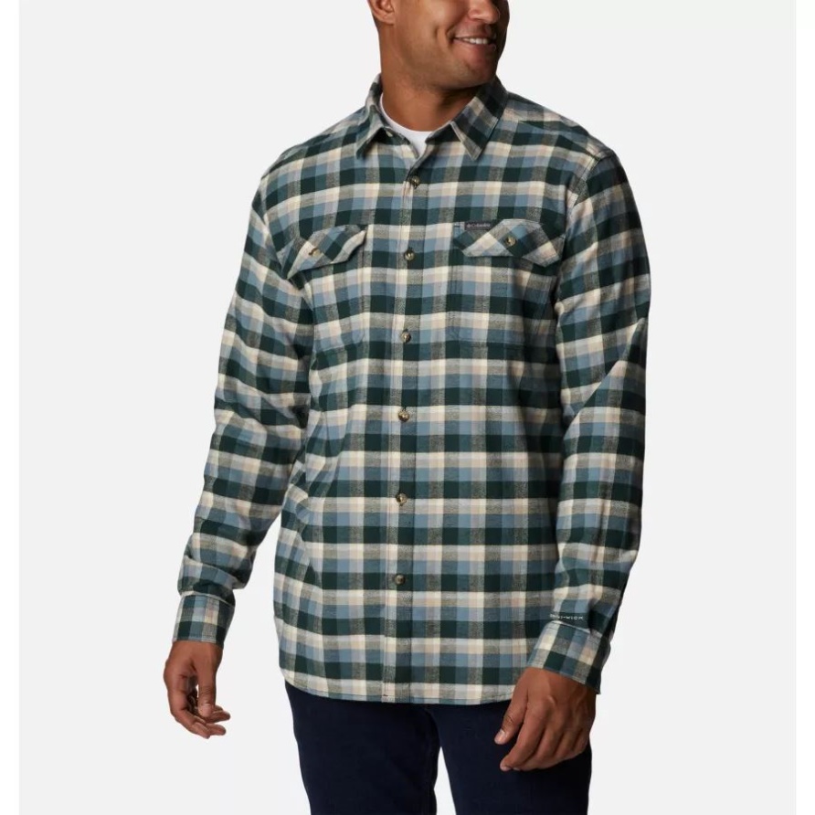 Columbia Fichte Shadow Plaid Flare Gun Stretch-Flanellhemd Für Herren