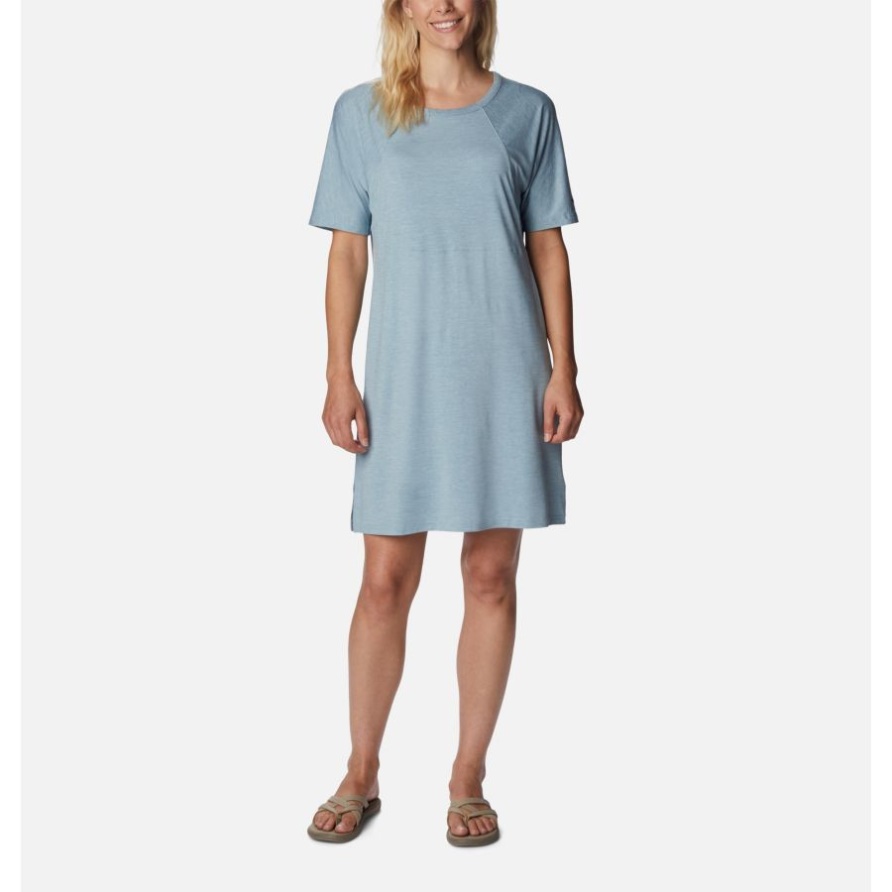 Columbia Steinblaues Korallenrotes Ridge-kleid Für Damen