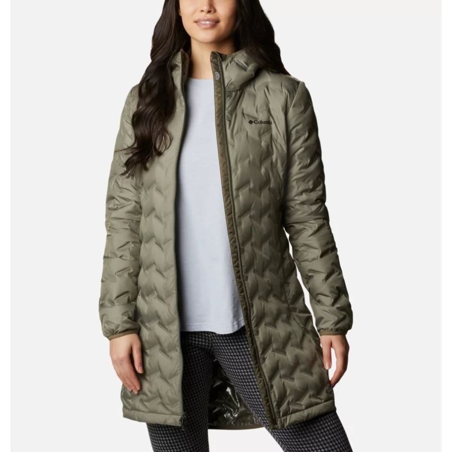 Columbia Stone Green Delta Ridge Lange Daunenjacke