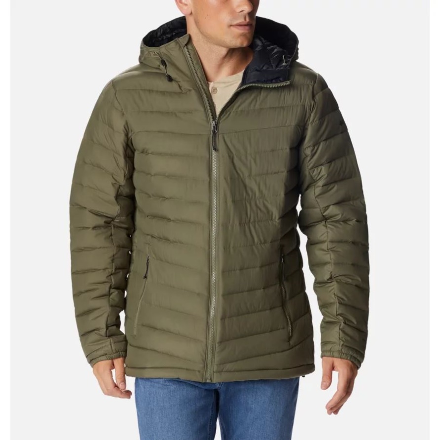 Columbia Steingrüne Kapuzenjacke Mit Stegkante Für Herren