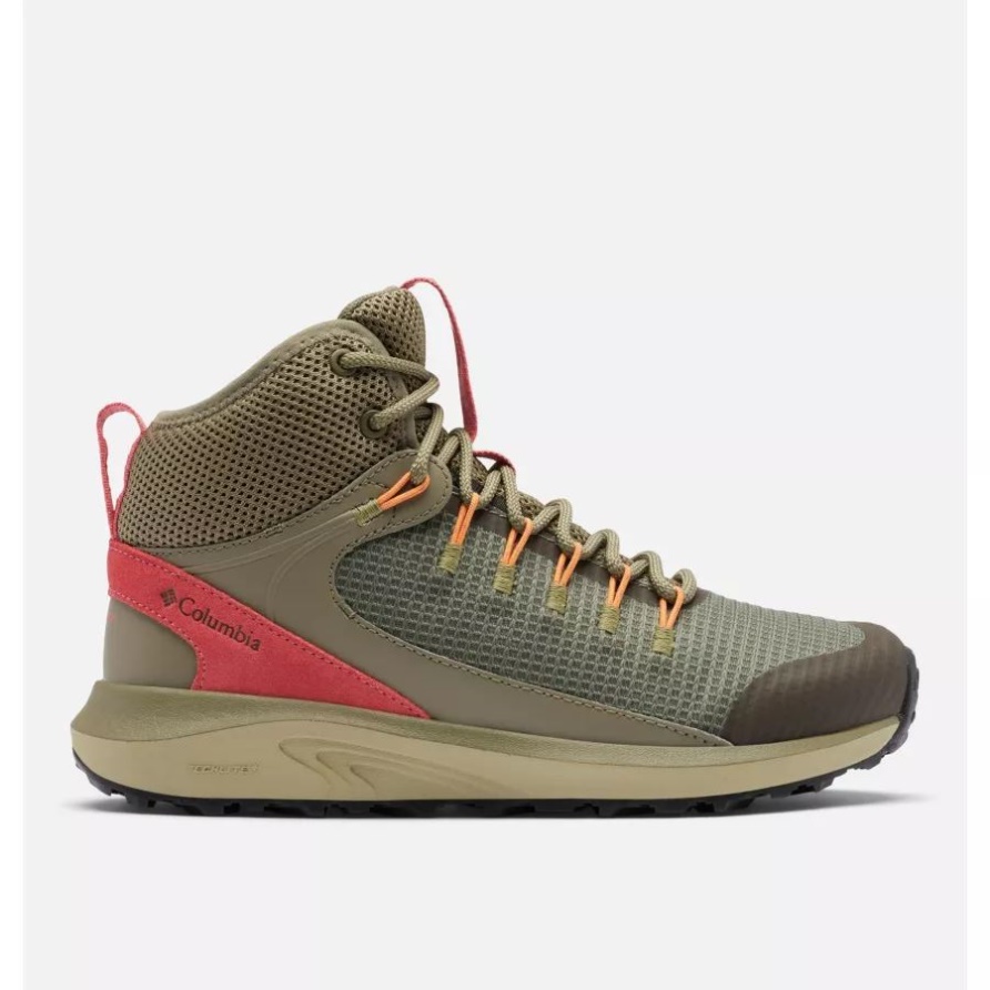 Columbia Trailstorm Mid Wasserdichter Wanderschuh Für Damen In Steingrün/Wildlachs