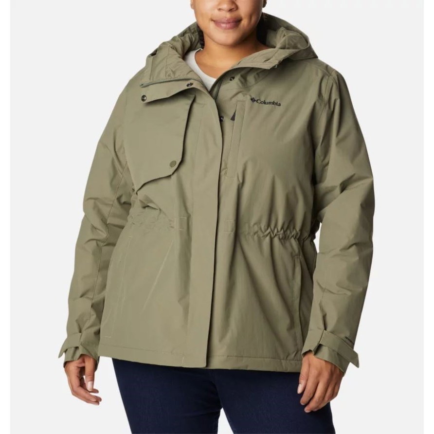 Columbia Steingrüne Hadley Trailjacke Für Damen Plus Größe