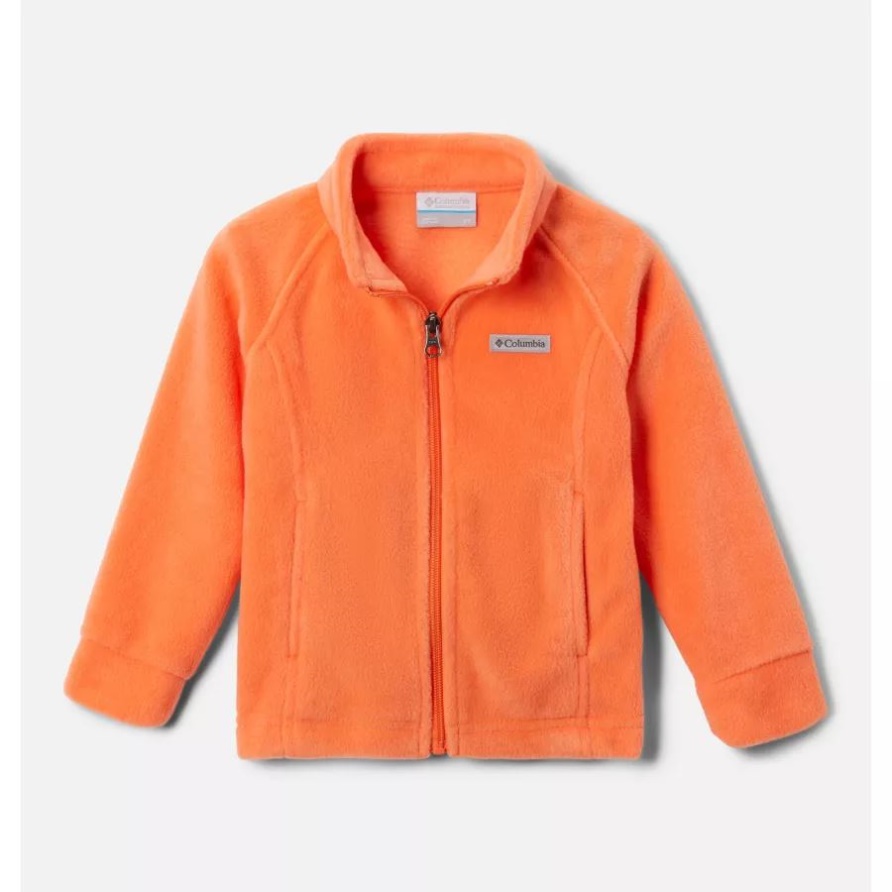 Columbia Sunset Orange Benton Springs Fleecejacke Für Mädchen Für Kleinkinder