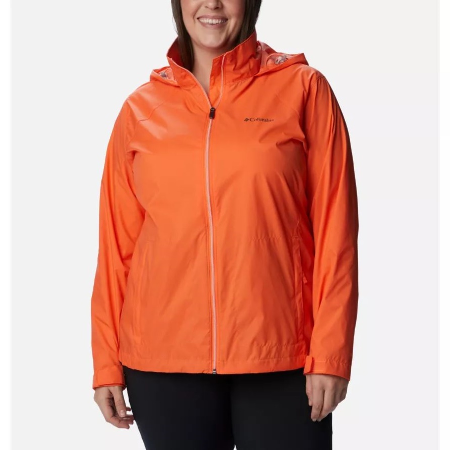 Columbia Sunset Orange Switchback Iii Jacke Für Damen Plus Größe