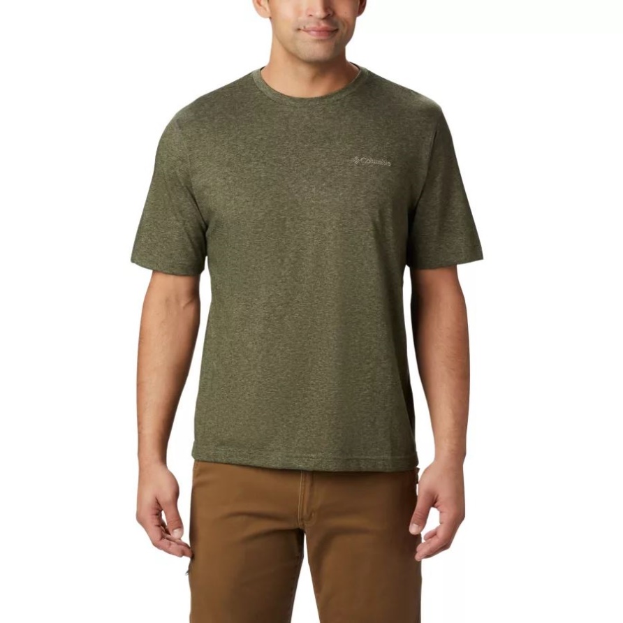 Columbia Oversized Green Heather Thistletown Park Crew Für Herren