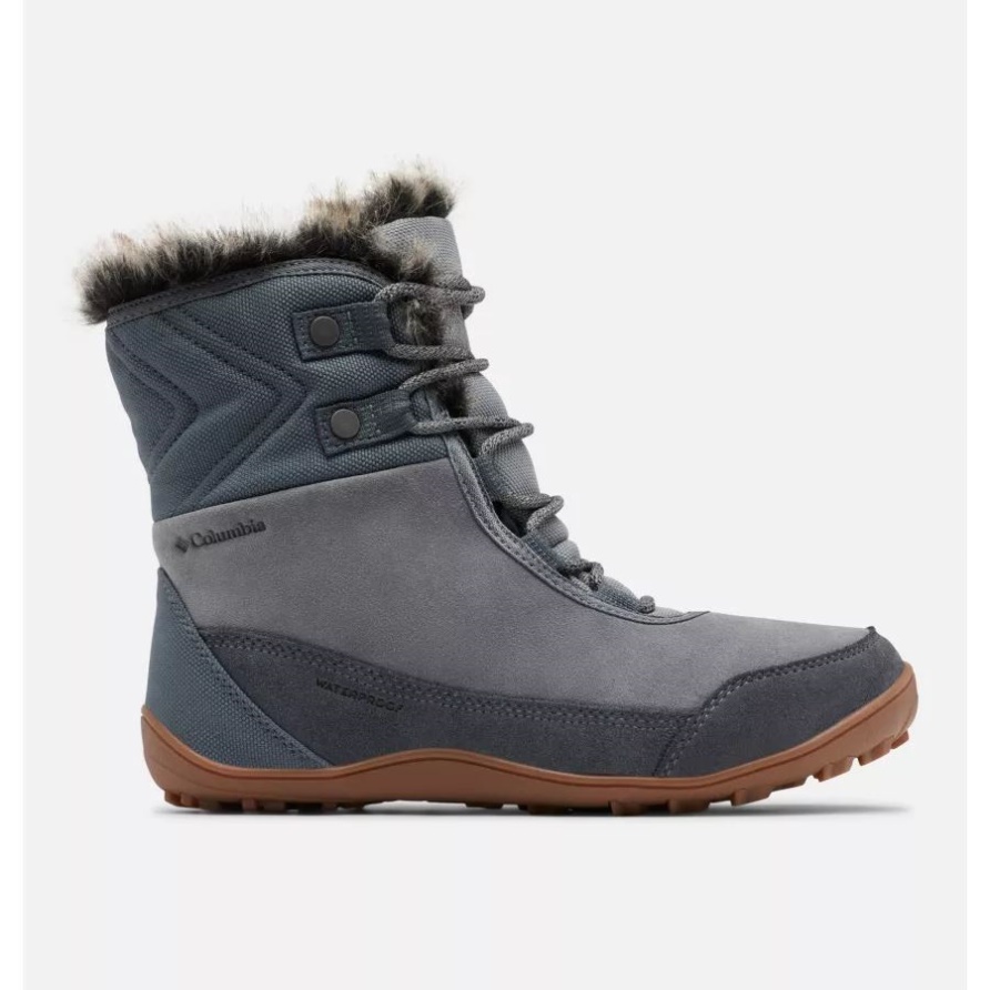 Columbia Ti Grauer Stahl/schwarzer Minx Shorty Lederstiefel Für Damen