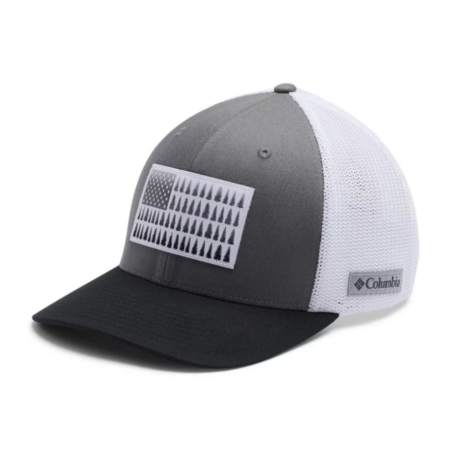 Columbia Titan/weiß/schwarz Columbia Tree Flag Mesh-Kugelkappe Mittlere Krone