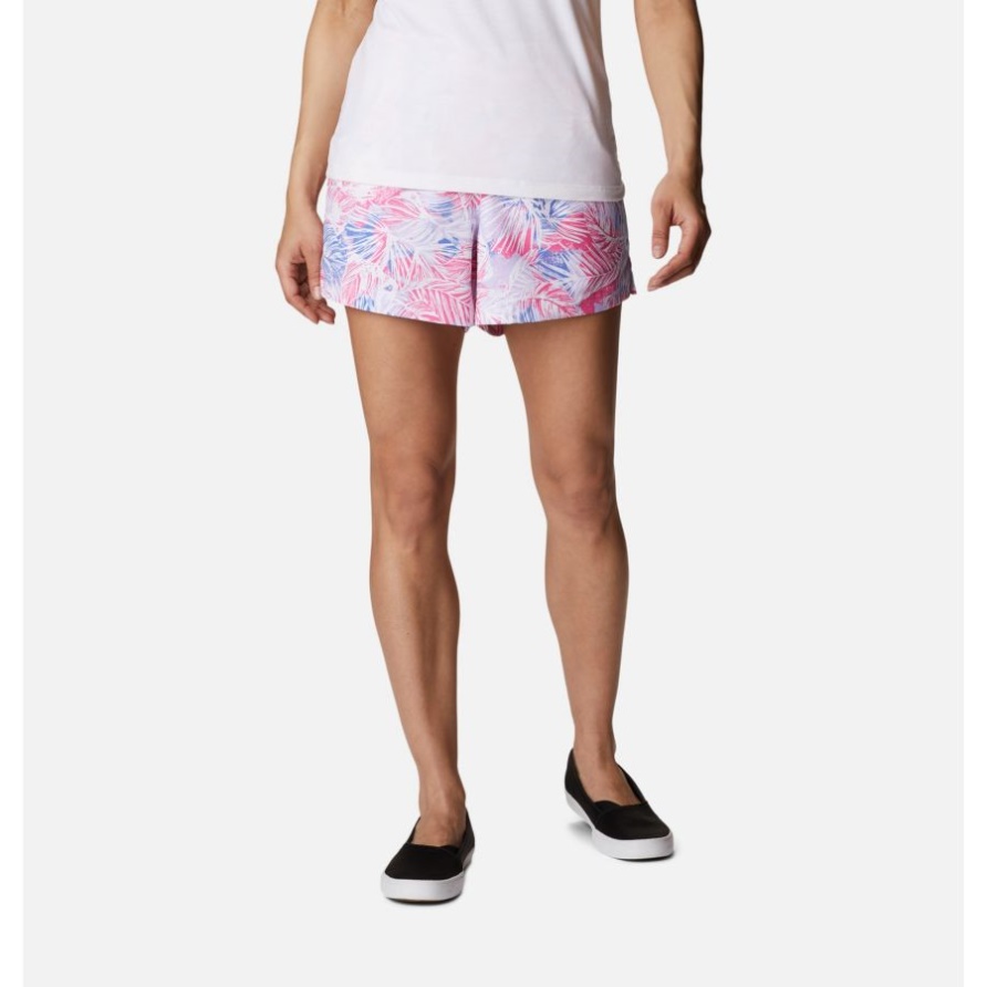 Columbia Violet Sea Tropische Mischung Pfg Super Slack Water Stretch Badeshorts Für Damen