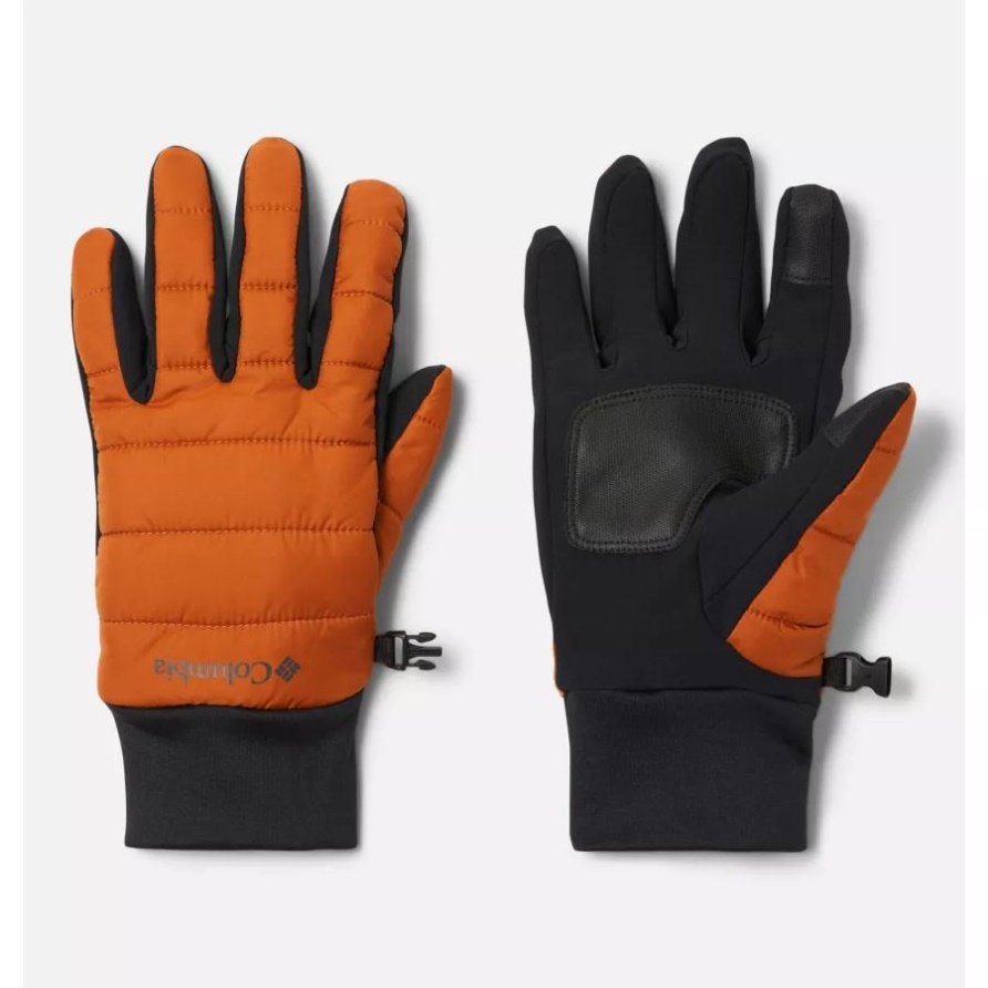 Columbia Warme Kupferfarbene Puderhandschuhe Für Herren